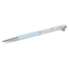 swarovski قلم حبر جاف crystalline، شكل دب، لون أزرق، طلاء أزرق لامع، طلاء كروم