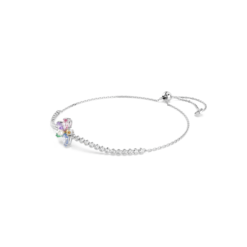 سوار ariana grande x swarovski، قطع متنوع، شكل زهرة، ألوان متعددة، طلاء روديوم
