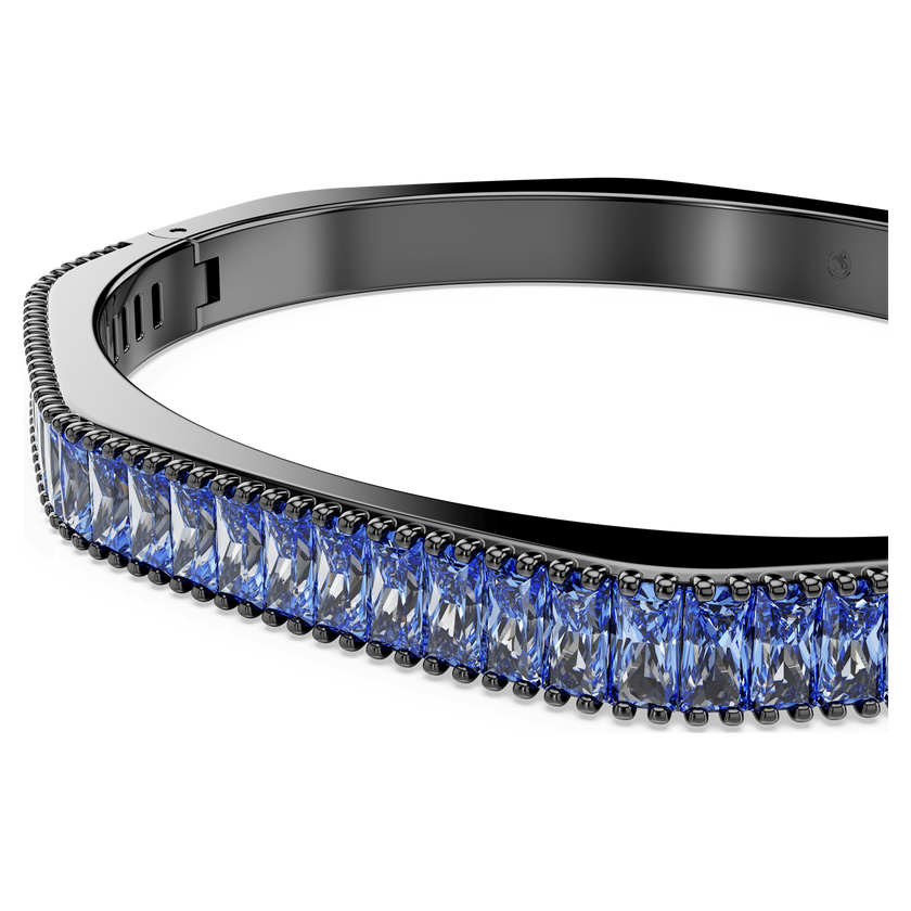 swarovski سوار matrix، قطع باغيت، لون أزرق، طلاء روثينيوم
