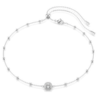 swarovski una angelic pendant round cut double sided motifs white rhodium plated