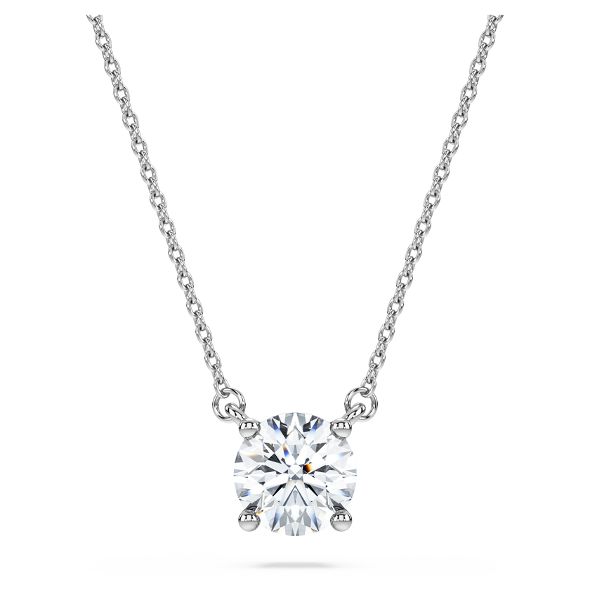 swarovski قلادة eternity، أحجار ألماس مُصنعة في المختبر بإجمالي 1 قيراط، ذهب أبيض عيار 18
