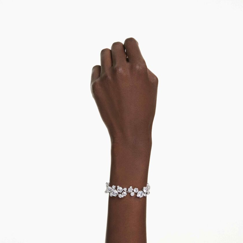 swarovski سوار constella، قطع متنوع، لون أبيض، طلاء روديوم