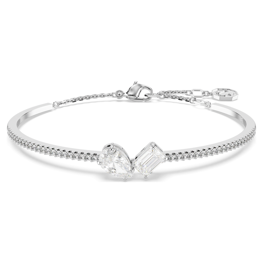 swarovski سوار mesmera ، قطع متنوع، لون أبيض، طلاء روديوم