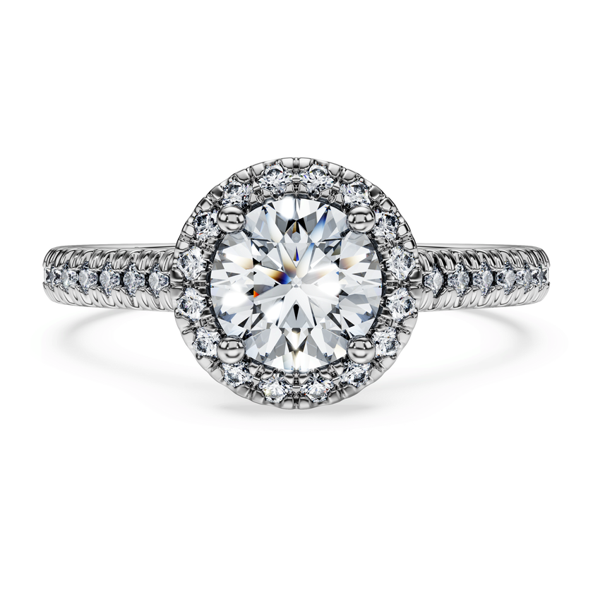 swarovski خاتم سوليتير eternity، ألماس مُصنع في المختبر إجمالي 1 33 قيراط، شكل دائري، ذهب أبيض عيار 18 قيراط