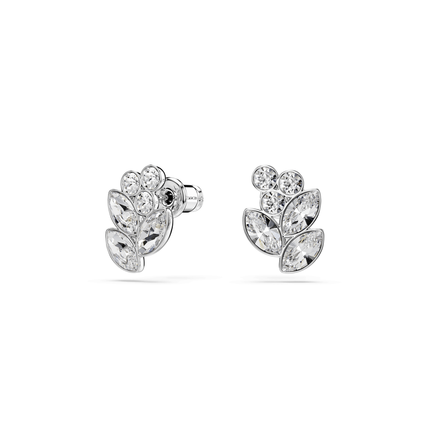 swarovski أقراط دبوسية diapason، قطع متنوع، لون أبيض، طلاء روديوم