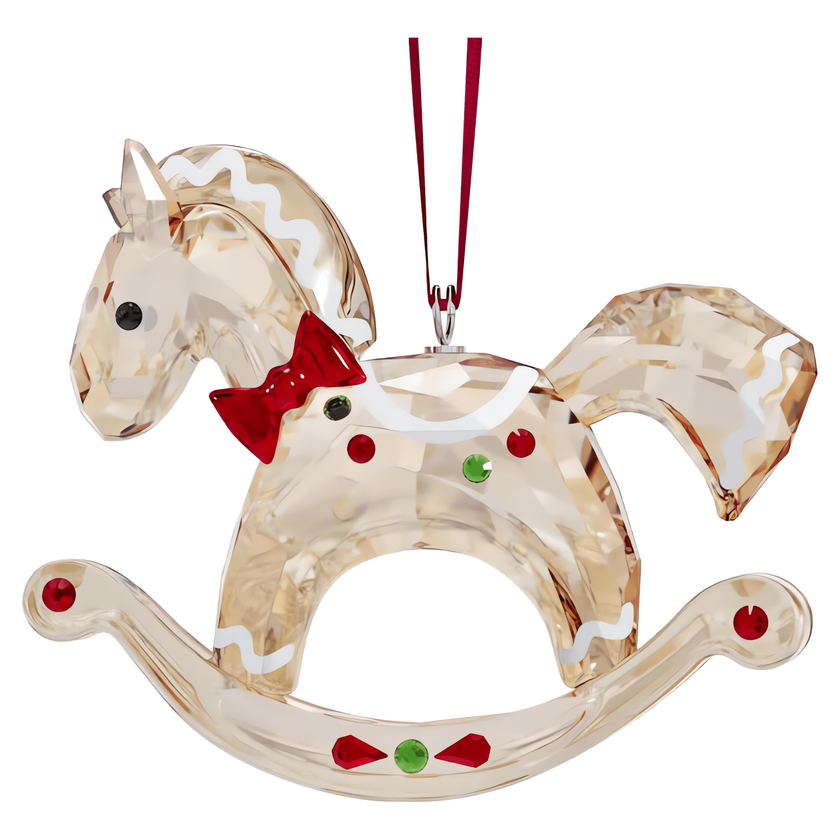 swarovski زينة متدلية holiday cheers على شكل حصان كعكة الزنجبيل الهزاز