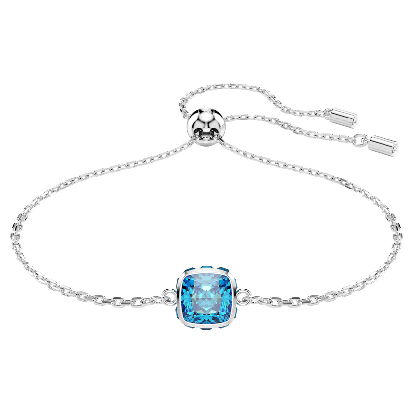 swarovski سوار birthstone، قطع مربع، december، لون أزرق، طلاء روديوم