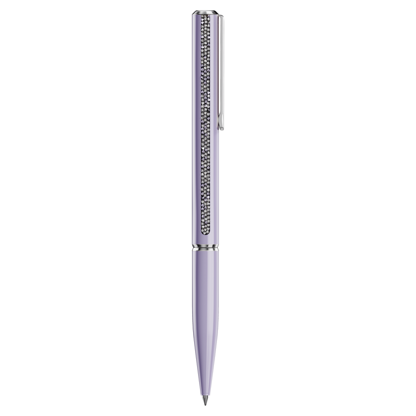 swarovski قلم حبر جاف crystal shimmer glide، لون أرجواني، لون أرجواني لامع، طلاء كروم