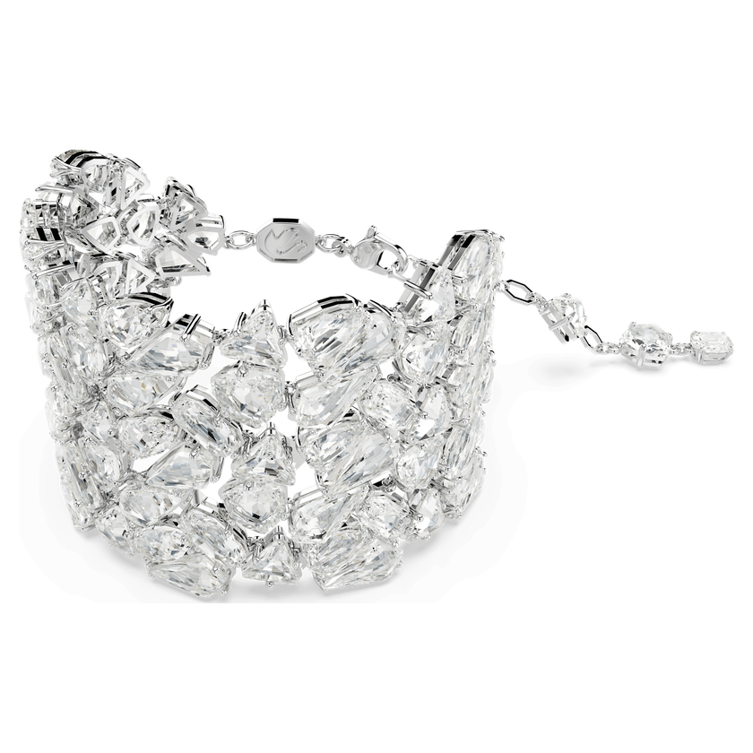 swarovski سوار mesmera، قطع متنوع، لون أبيض، طلاء روديوم