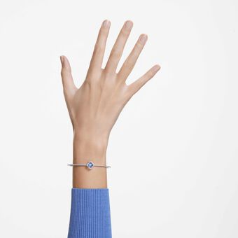 swarovski سوار sparkling dance من سواروفسكي، لون أزرق، طلاء روديوم