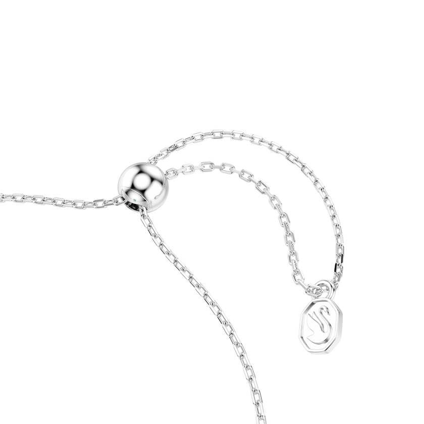 swarovski سوار una angelic، قطع مستطيل، أحجار كريستال صغيرة متراصة، لون أخضر، طلاء روديوم