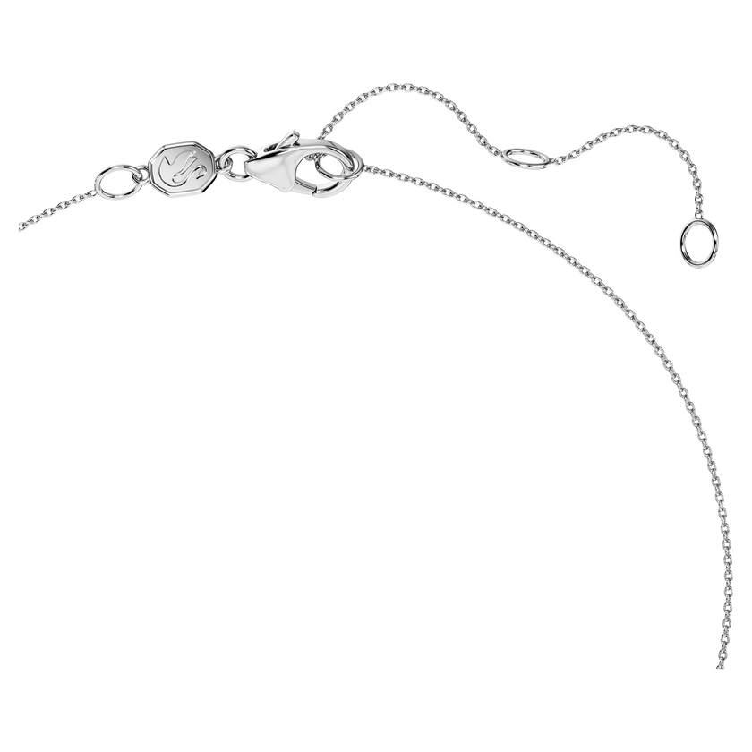 swarovski قلادة eternity، أحجار ألماس مُصنعة في المختبر بإجمالي 2 قيراط، فضة إسترليني، ذهب أبيض عيار 18