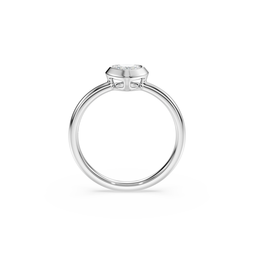 swarovski eternity solitaire ring  lab grown diamonds 0 5 ct tw  heart shape  sterling silver