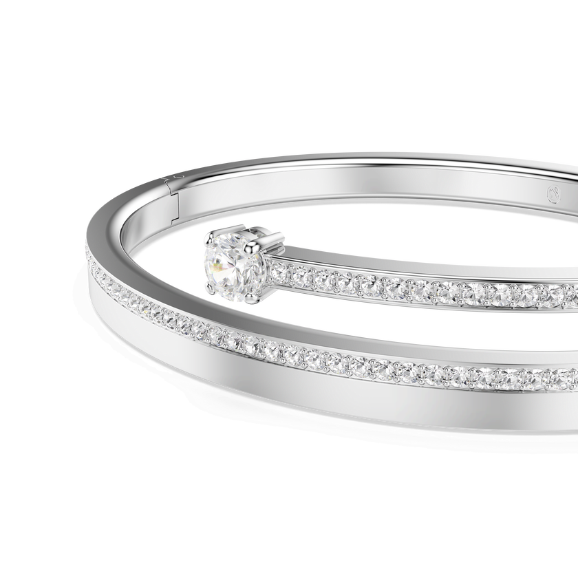 swarovski سوار fresh، قطع مُستدير، لون أبيض، طلاء روديوم