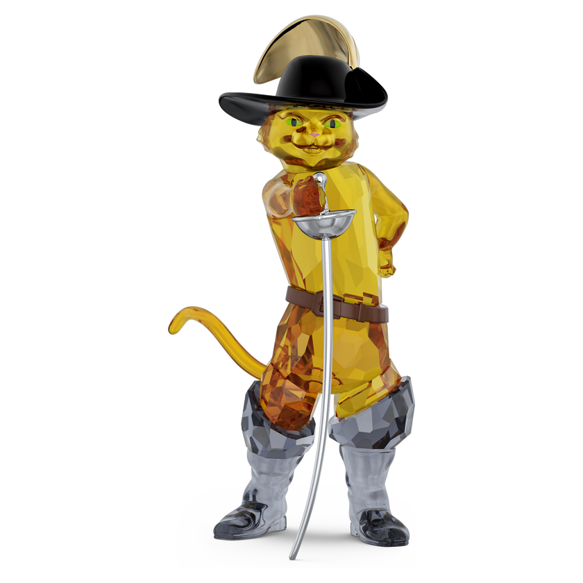 swarovski مجسم شخصية puss in boots، مجموعة shrek