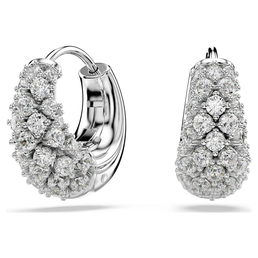 swarovski أقراط sublima، لون أبيض، طلاء روديوم