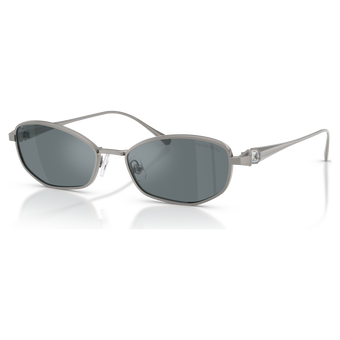 swarovski نظارة شمسية، شكل وسادة، sk7042، لون فضي