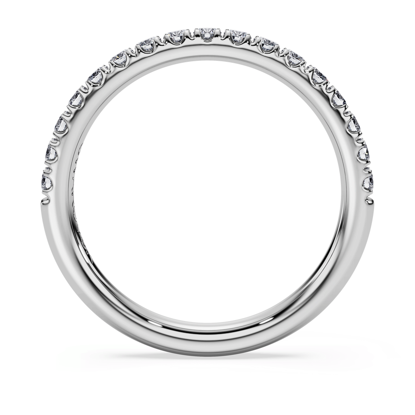 swarovski خاتم eternity، ألماس مُصنع في المختبر بإجمالي 0 4 قيراط، شكل دائري، ذهب أبيض عيار 18