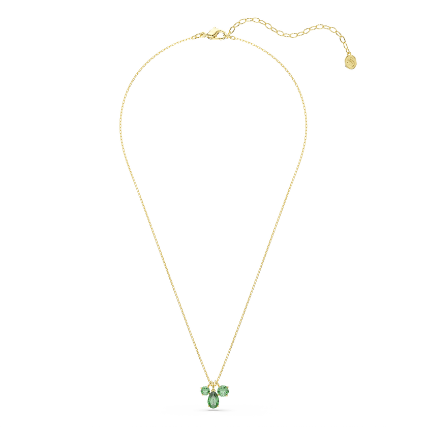 swarovski قلادة mesmera، قطع متنوع، لون أخضر، لمسة نهائية من الذهب عيار 18 قيراط