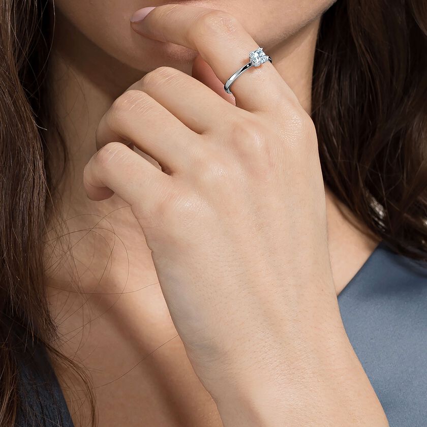swarovski خاتم attract موتيف، طلاء روديوم