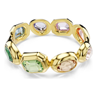 swarovski سوار gema، أحجار كريستال كبيرة، قطع متنوع، ألوان متعددة، طلاء باللون الذهبي