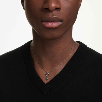 swarovski قلادة mesmera، قطع متنوع، لون رمادي، طلاء روثينيوم