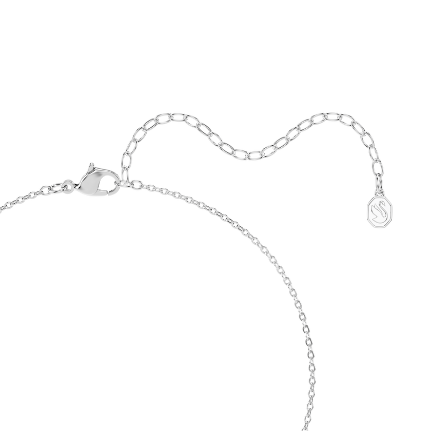 swarovski طقم una angelic، قطعتين، قطع مُستدير، لون أخضر، طلاء روديوم