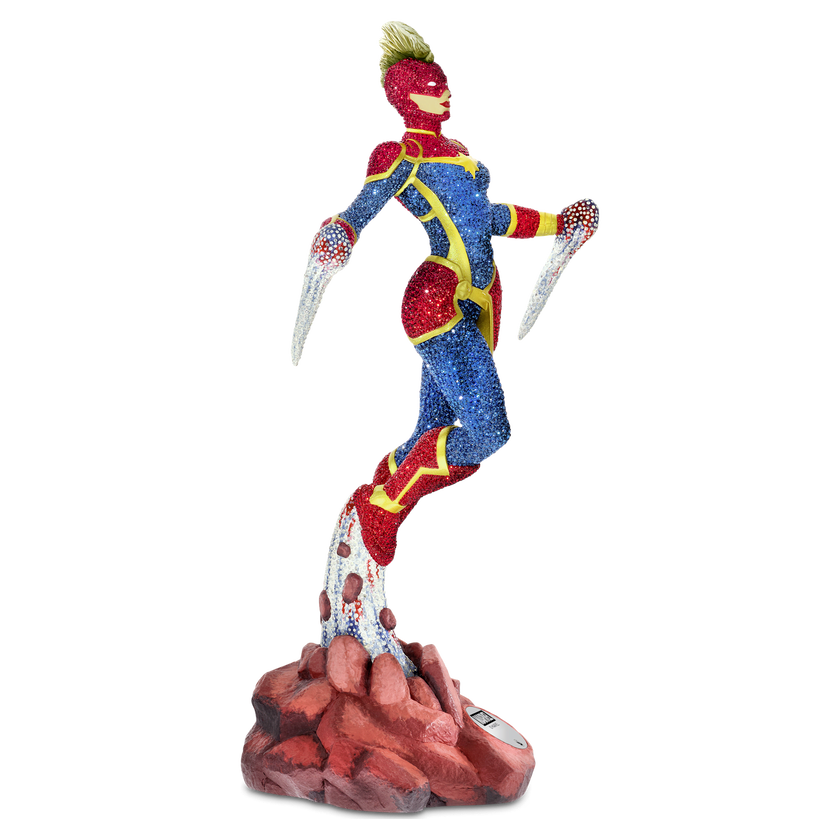 swarovski مجسم captain marvel، مجموعة marvel، إصدار محدود
