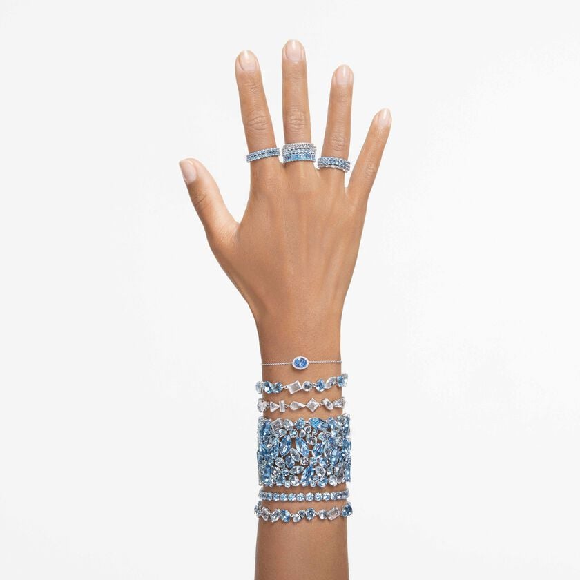 swarovski خاتم matrix vittore، قطع ماركيز،   لون أبيض،  طلاء روديوم