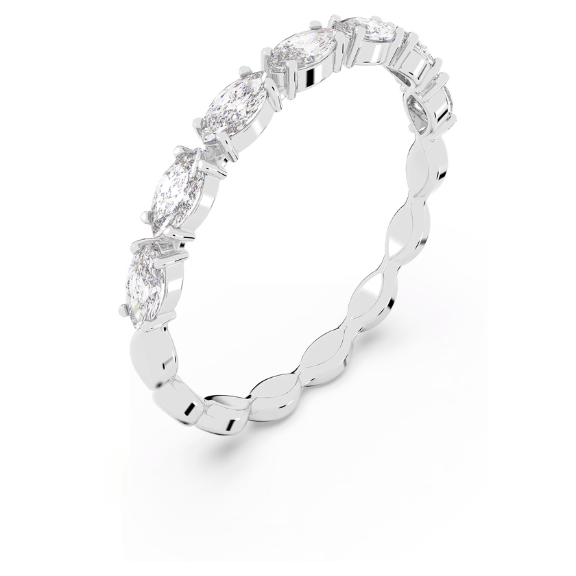 swarovski خاتم matrix vittore، قطع ماركيز،   لون أبيض،  طلاء روديوم