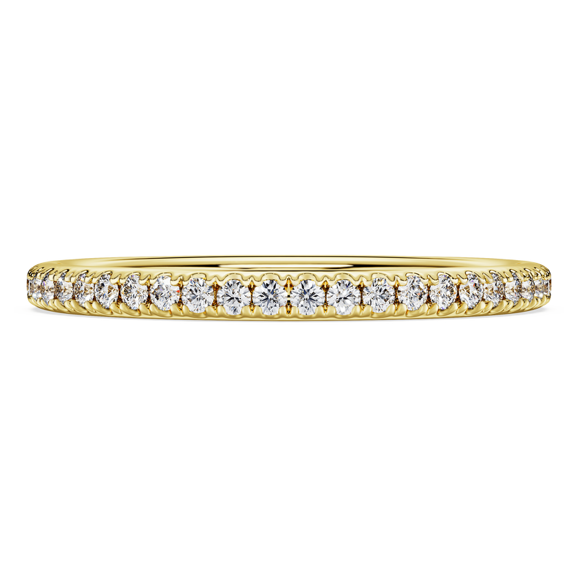 swarovski دبلة eternity، أحجار ألماس مُصنعة في المختبر بإجمالي 0 2 قيراط، ذهب أصفر عيار 18