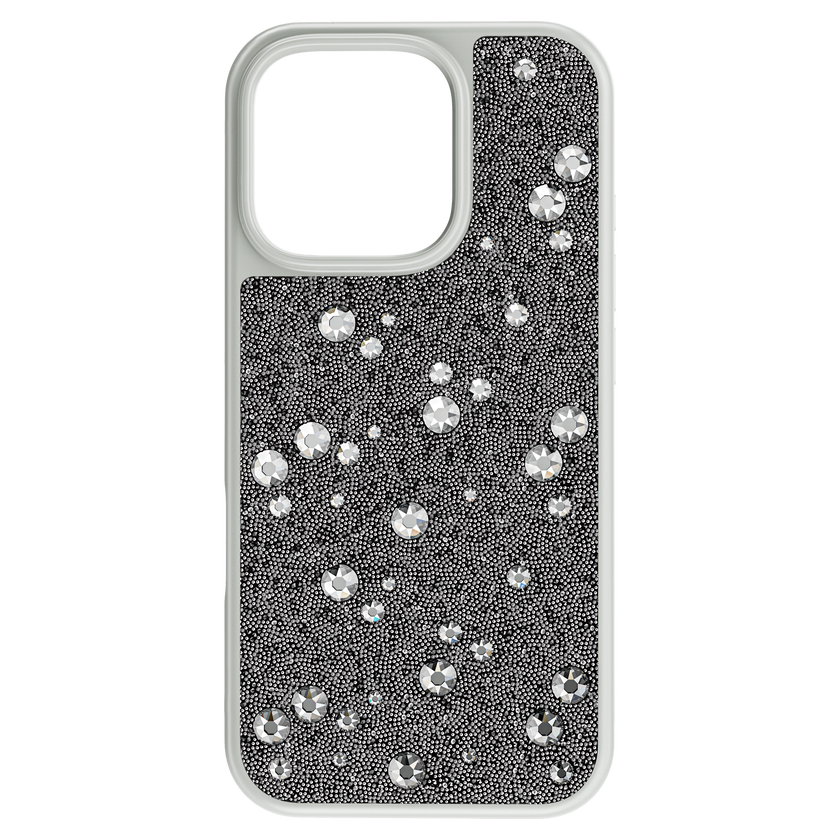 swarovski حافظة هاتف ذكي high، تصميم متباين، iphone  16 pro، لون فضي