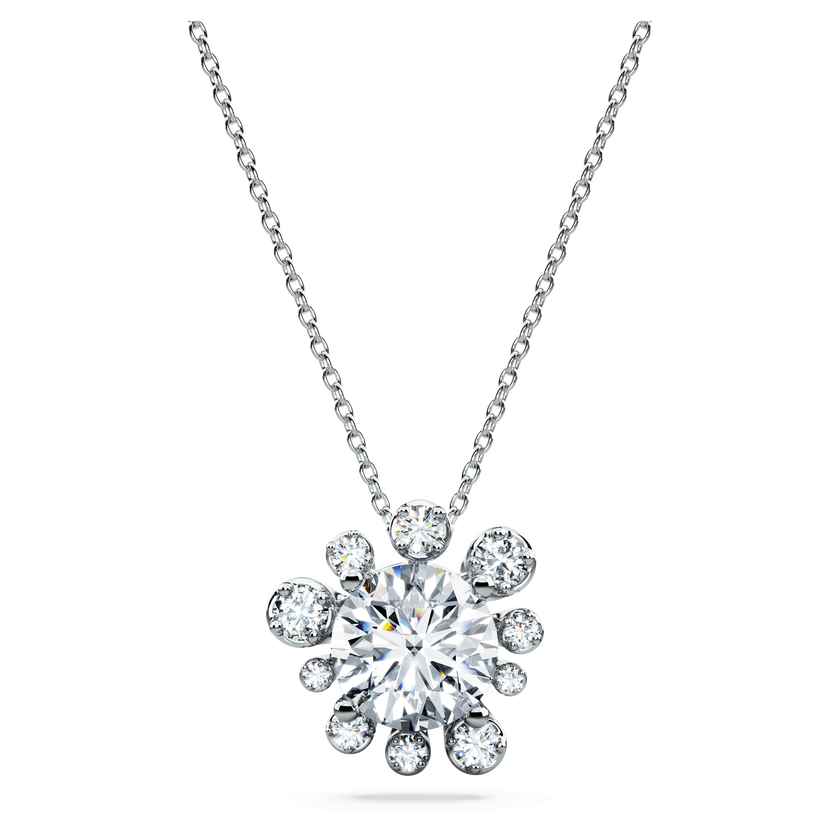 swarovski قلادة galaxy، أحجار ألماس مُصنعة في المختبر بإجمالي 2 قيراط، ذهب أبيض عيار 18