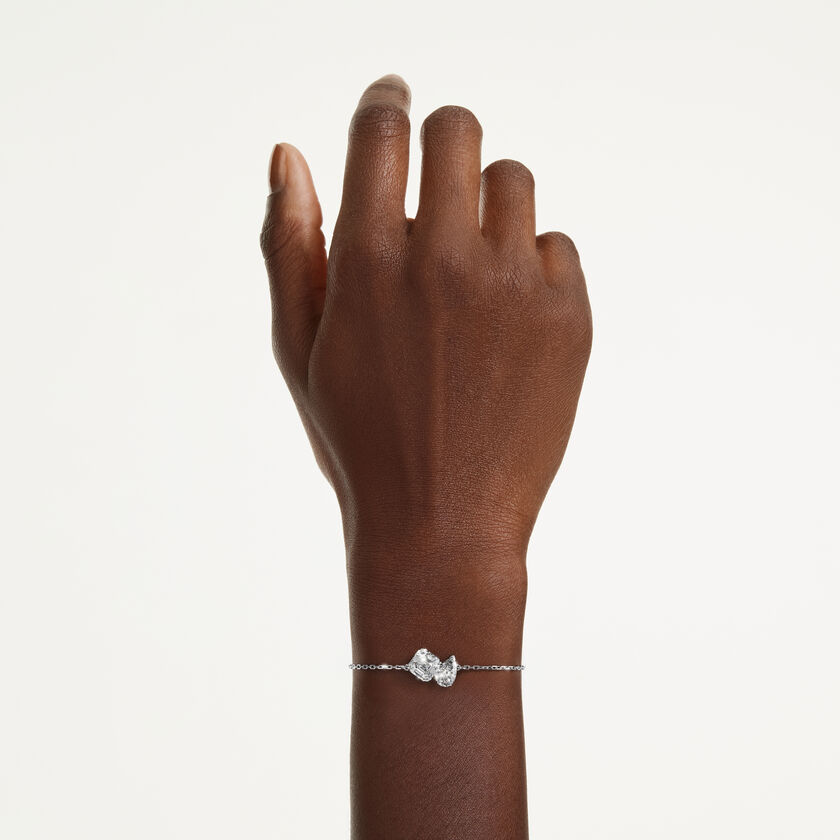 swarovski سوار mesmera، قطع متنوع، لون أبيض، طلاء روديوم