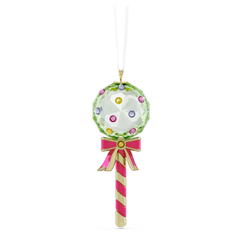swarovski زينة شكل مصاصة holiday cheers dulcis، لون أخضر