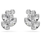 swarovski أقراط دبوسية diapason، قطع متنوع، لون أبيض، طلاء روديوم