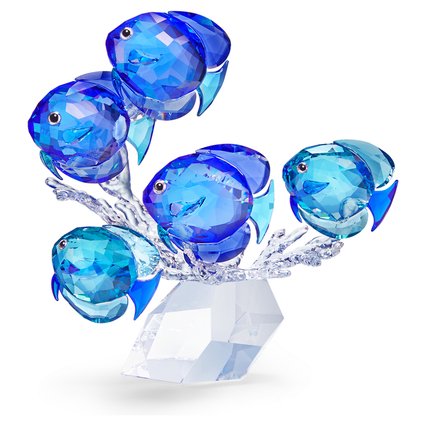 swarovski قطعة زينة على شكل مجموعة أسماك