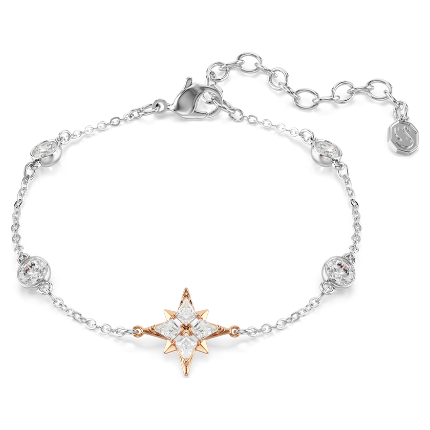 swarovski سوار symbolica، قطع مُستدير، قمر، لون أبيض، طلاءات مختلطة