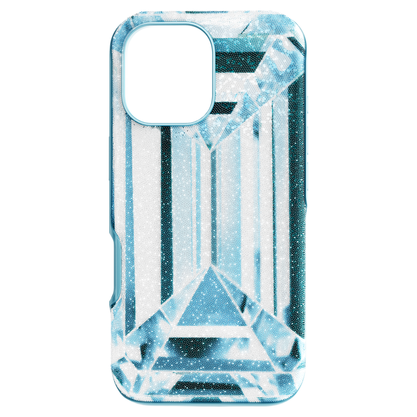 swarovski حافظة high للهاتف الذكي، تأثير كريستالي، iphone  17، لون أزرق