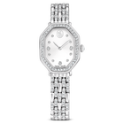 swarovski dextera octagon watch swiss made metal bracelet silver tone stainless steel