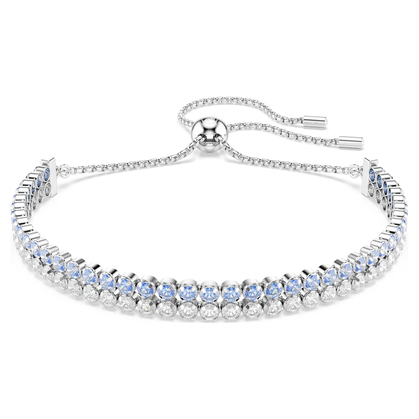 swarovski سوار matrix، قطع مُستدير، لون أزرق، طلاء روديوم