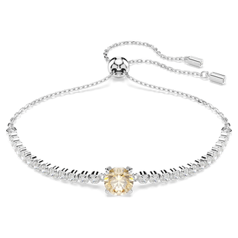 swarovski سوار matrix tennis، قطع متنوع، لون أصفر، طلاء روديوم