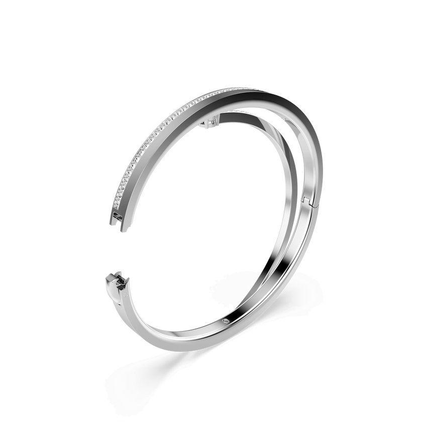 swarovski سوار fresh، قطع مُستدير، لون أبيض، طلاء روديوم