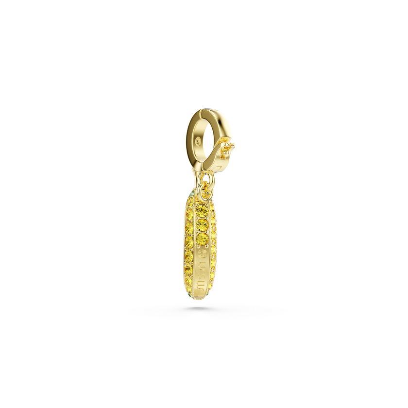 swarovski minions banana charm  pav   yellow  gold tone plated
