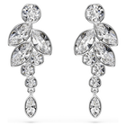 swarovski أقراط متدلية diapason، قطع متنوع، قمر، لون أبيض، طلاء روديوم